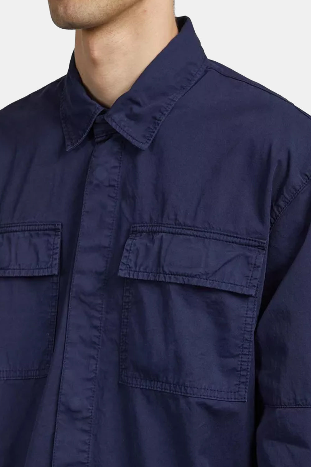 Edwin Ability Shirt Long Sleeve (Maritime Blue)