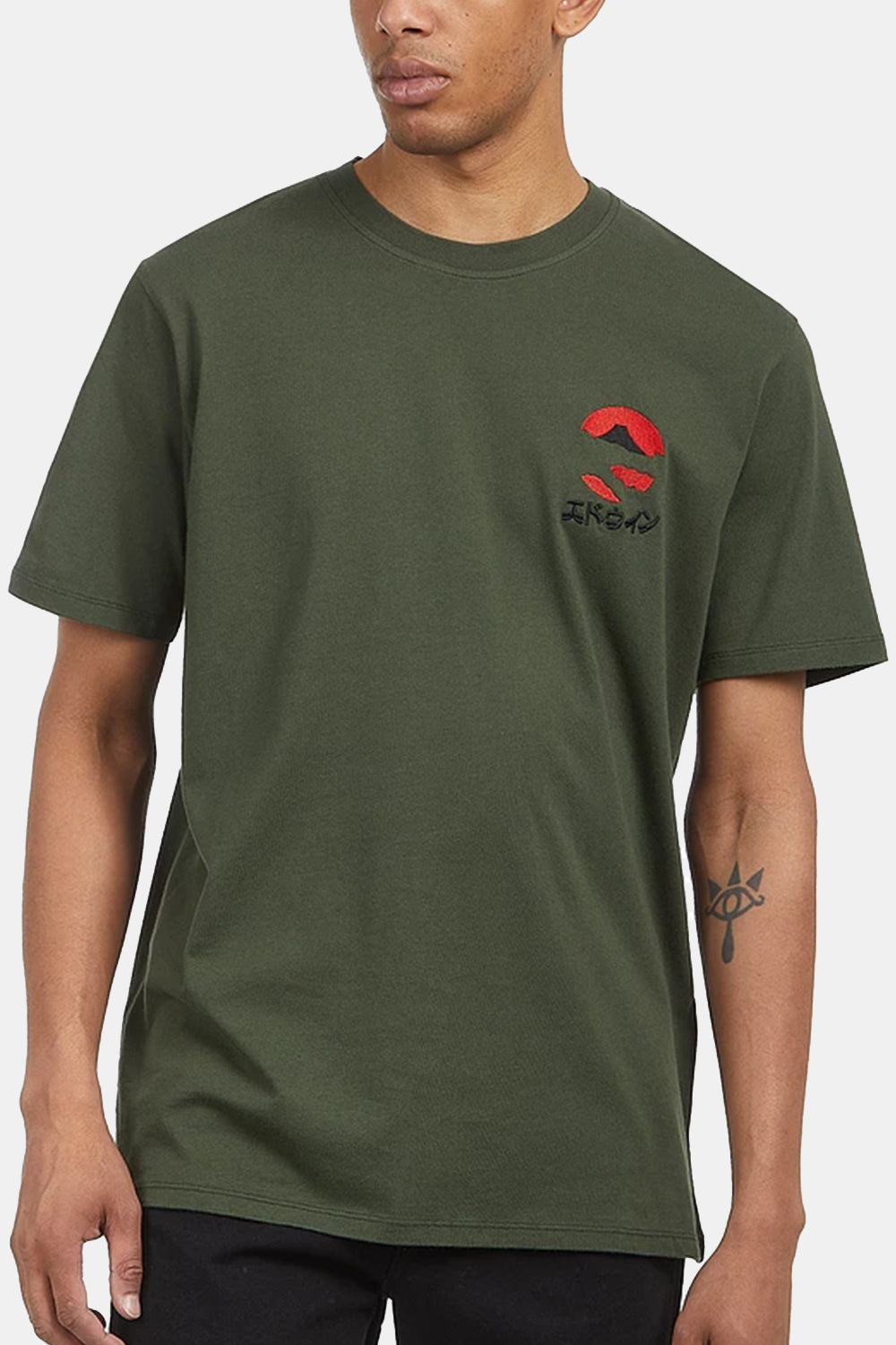 Edwin Kamifuji Chest T-Shirt (Kombu Green)