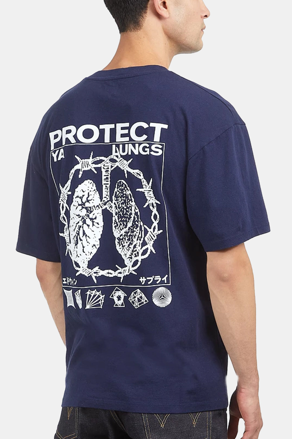 Edwin Protect Ya Lungs T-Shirt (Maritime)
