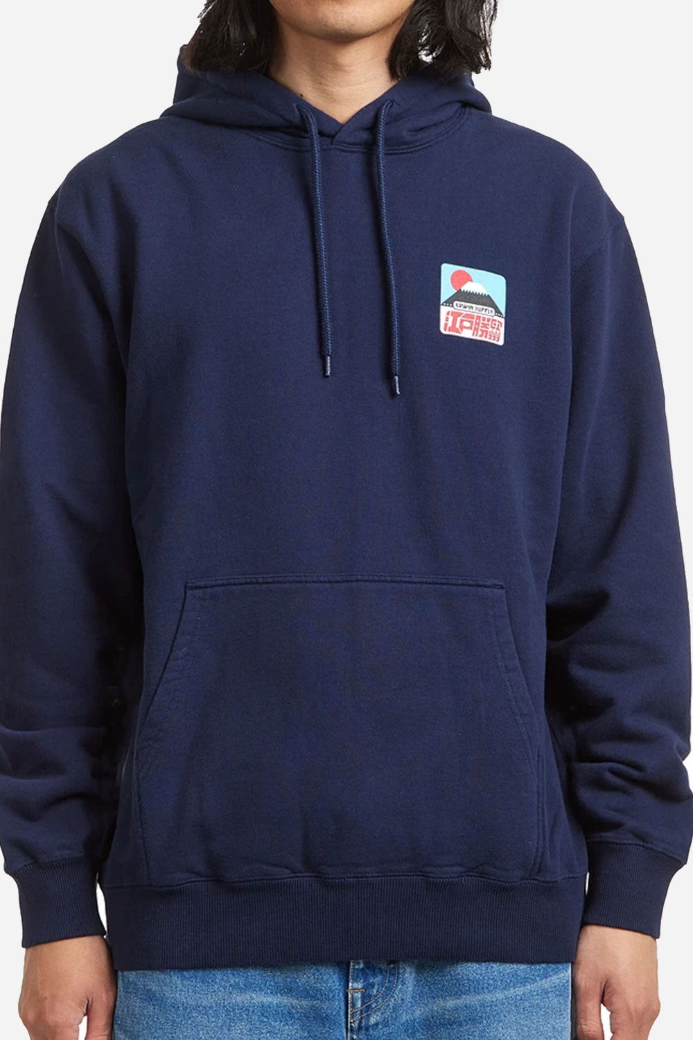 Edwin Sunset On Mount Fuji Hooded Sweatshirt (Maritime Blue)