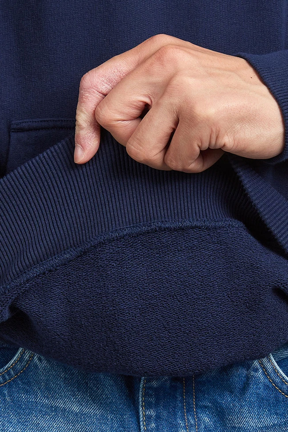 Edwin Sunset On Mount Fuji Hooded Sweatshirt (Maritime Blue)