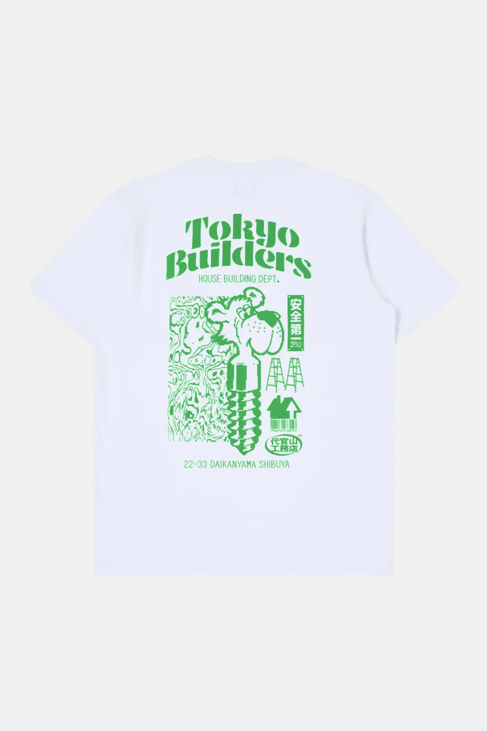 Edwin Tokyo Builders T-Shirt (White Garment Wash)