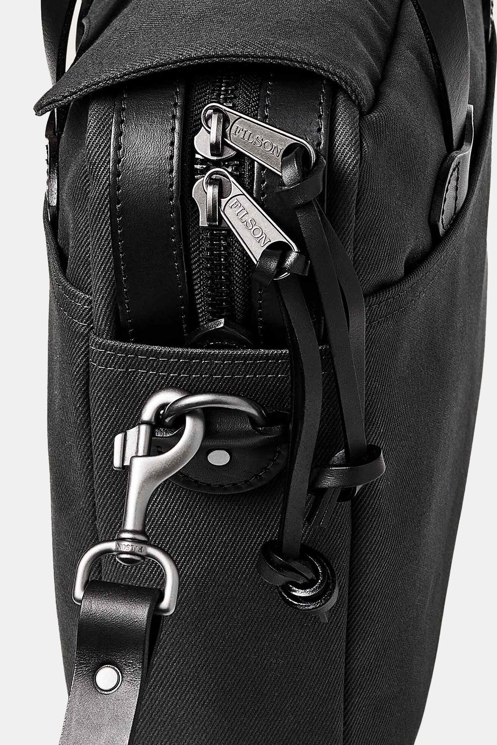 Filson Rugged Twill Original Briefcase (Faded Black) | Number Six