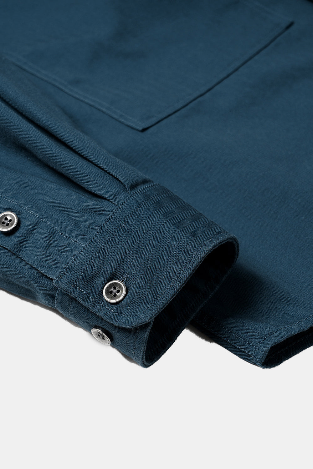 Frizmworks HBT Carpenter Pocket Work Shirt Jacket (Vintage Blue)