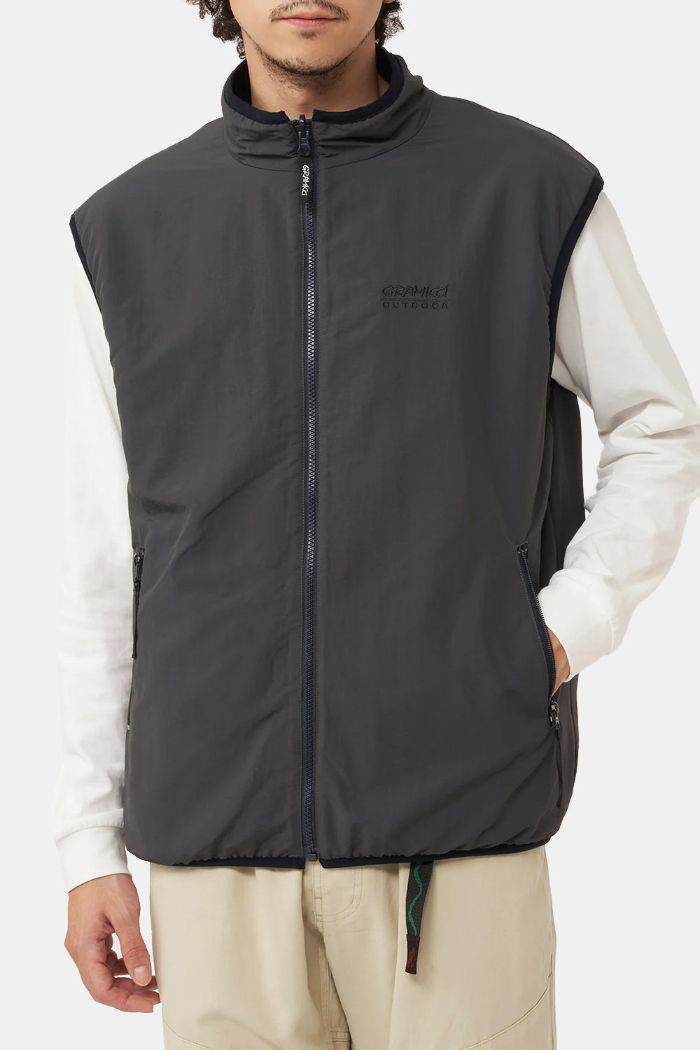 Gramicci Reversible Fleece Vest (Dark Navy)