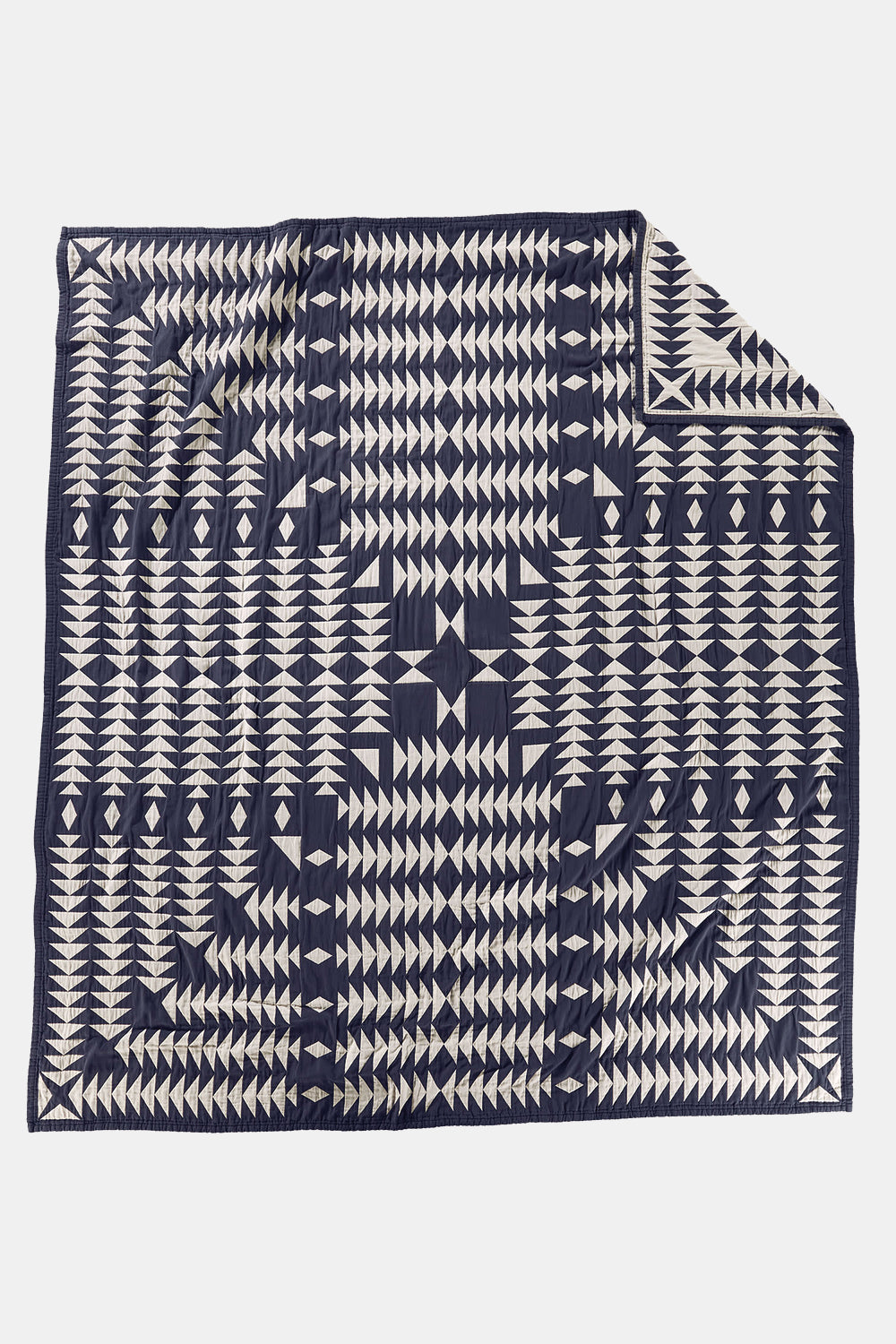 Pendleton Cotton Matelasse Twin Blanket (Midnight Nova Blue)
