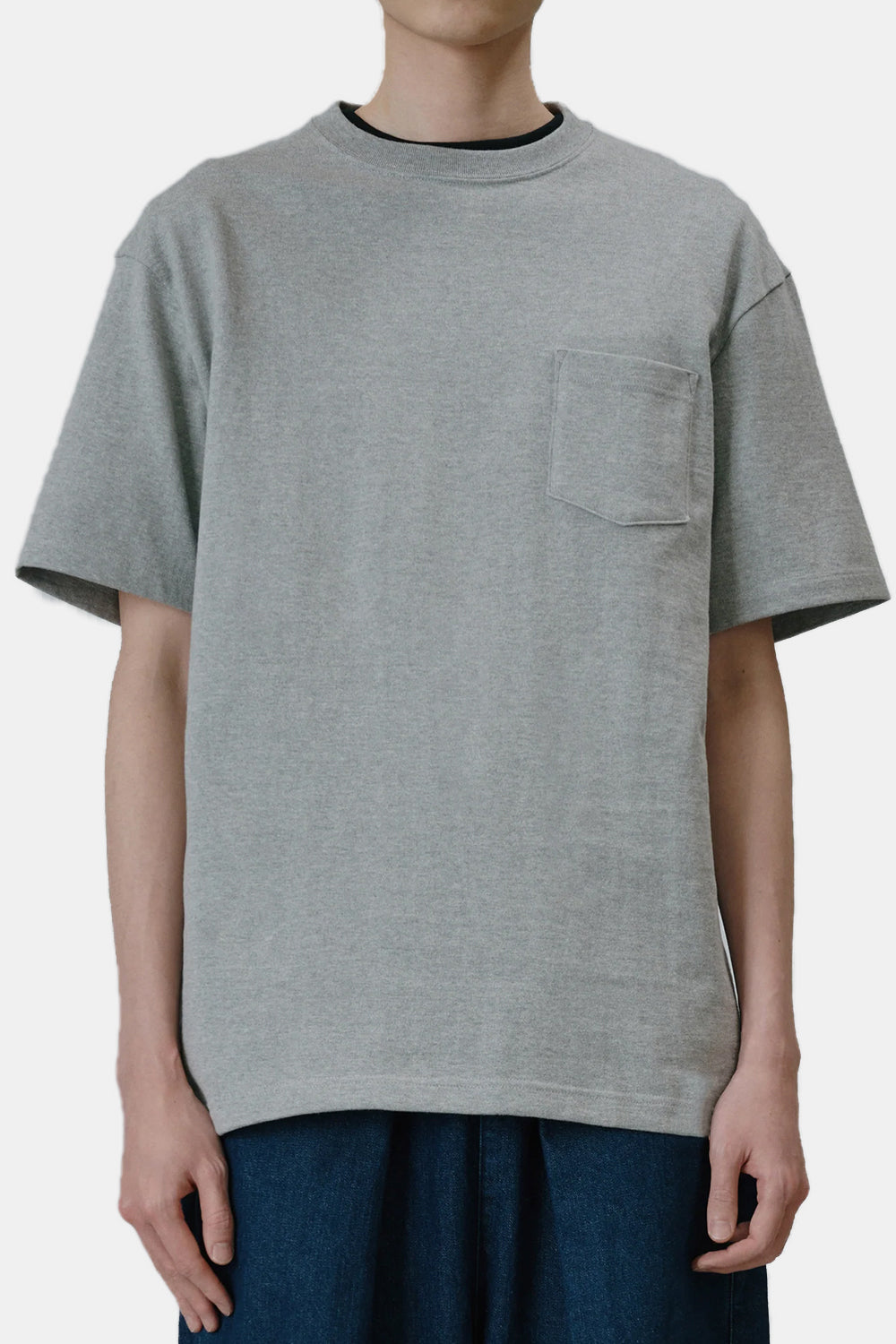 United Athle Japan Made Standard Fit Pocket T-shirt (Grey)