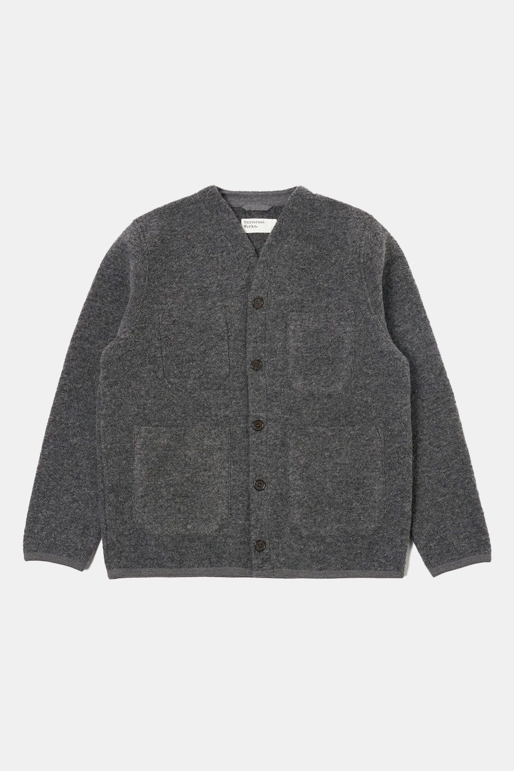 Universal Works Cardigan (Grey Marl)