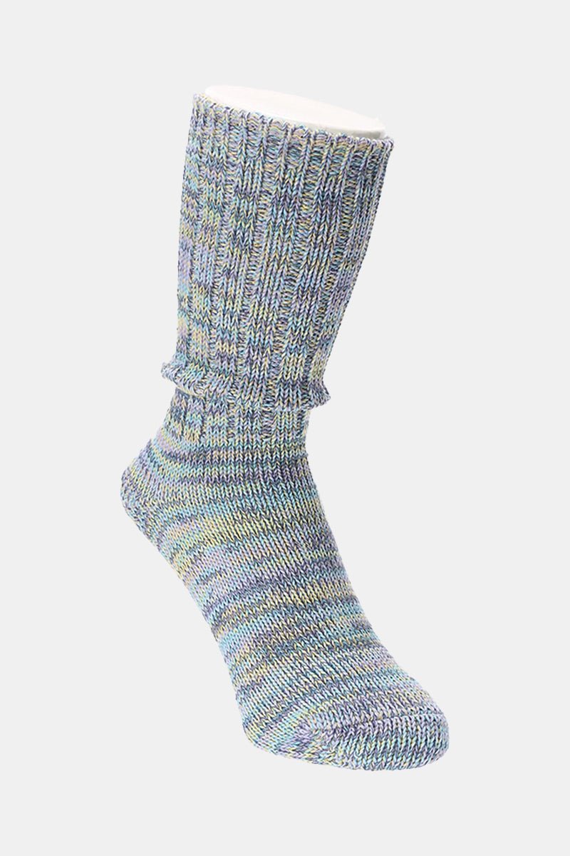 Anonymous Ism 5 Colour Mix Crew Sock (Sax) | Socks