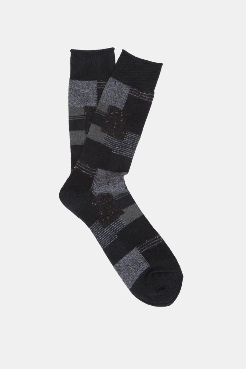 Anonymous Ism Patchwork Crew Socks (Black) | Socks