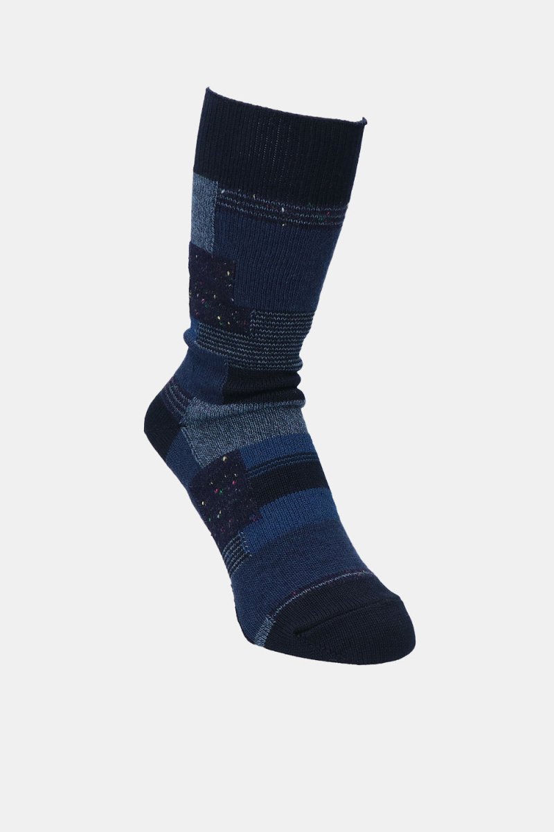 Anonymous Ism Patchwork Crew Socks (Navy) | Socks