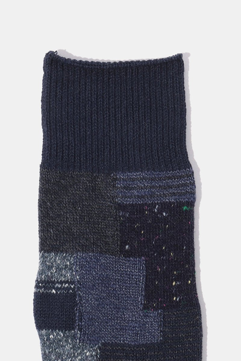 Anonymous Ism Patchwork Crew Socks (Navy) | Socks