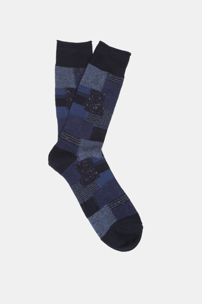 Anonymous Ism Patchwork Crew Socks (Navy) | Socks