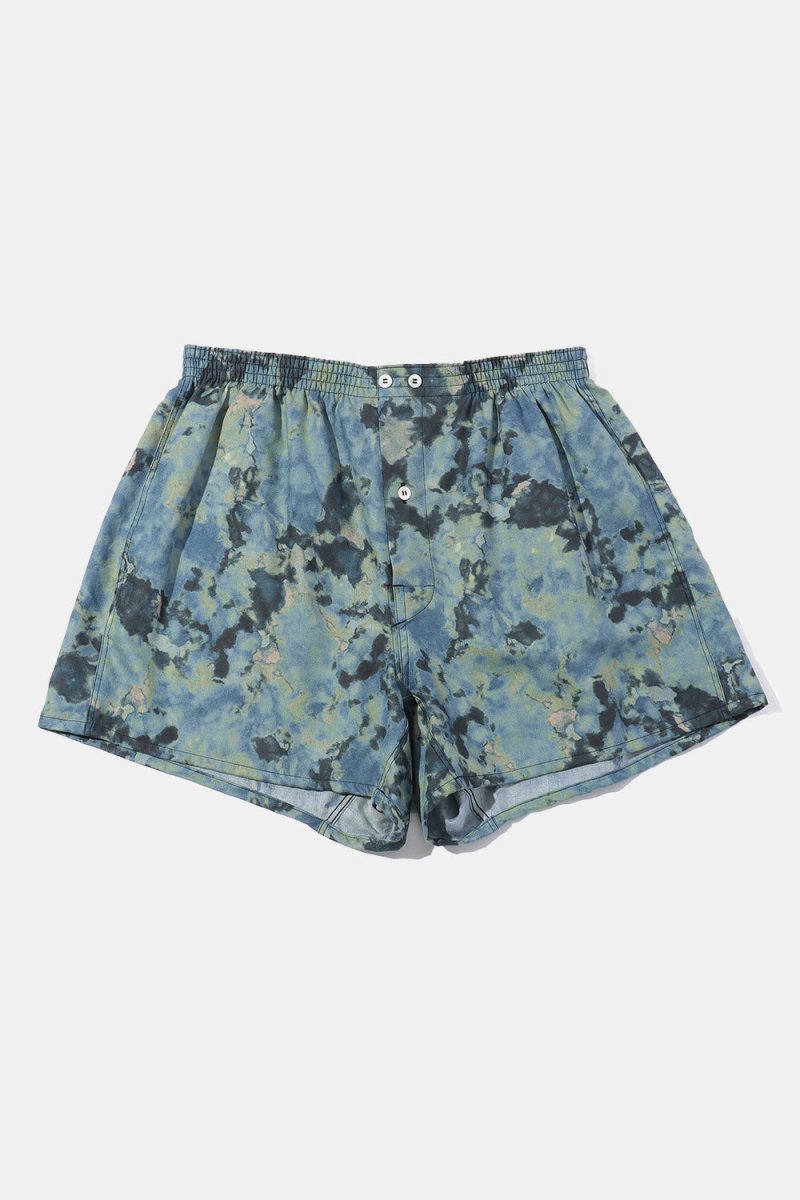 Anonymous Ism Rayon Shibori Pattern Boxers (Mint) | Underwear