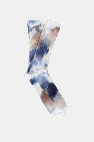 Anonymous Ism Scatter Dye Crew Socks (Navy Melange) | Socks