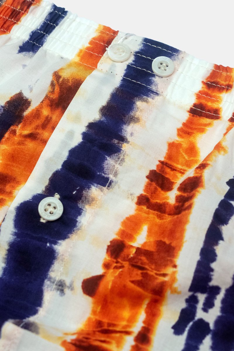 Anonymous Ism Tie Dye Boxers (Orange/Navy) | Underwear