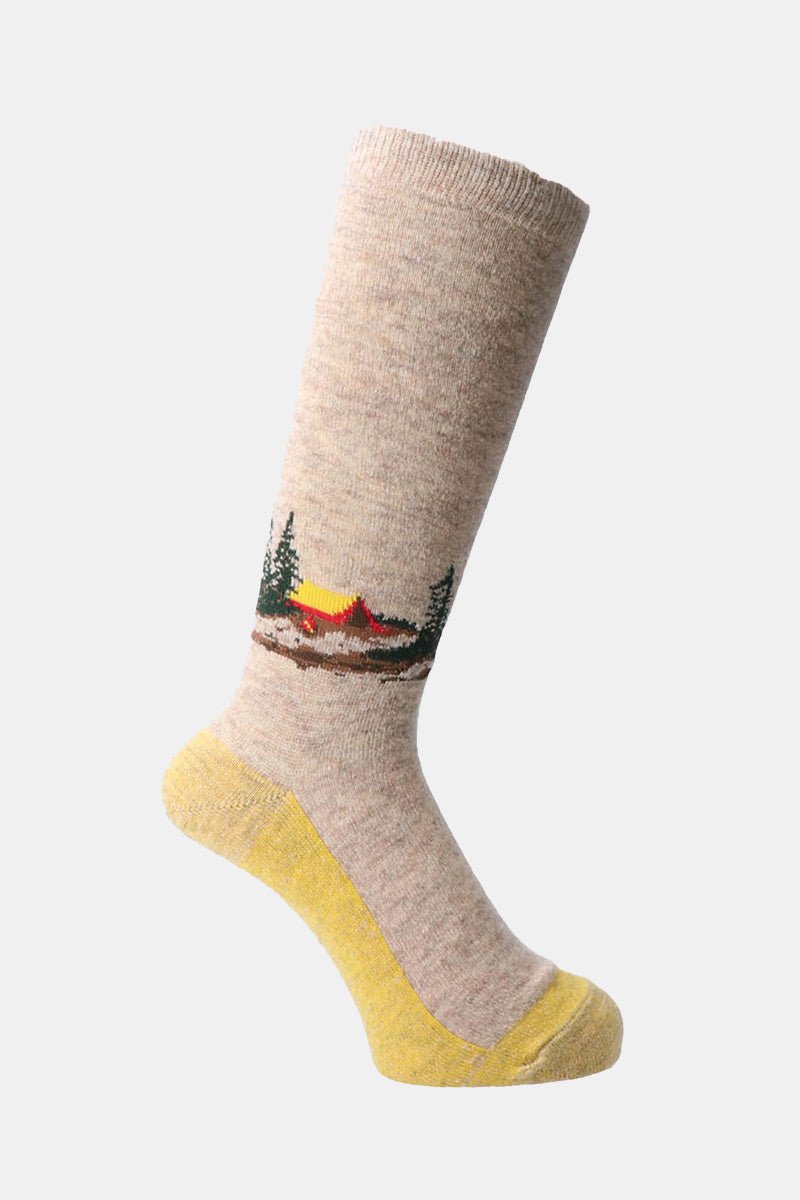 Anonymous Ism Wool Camp Crew (Beige) | Socks