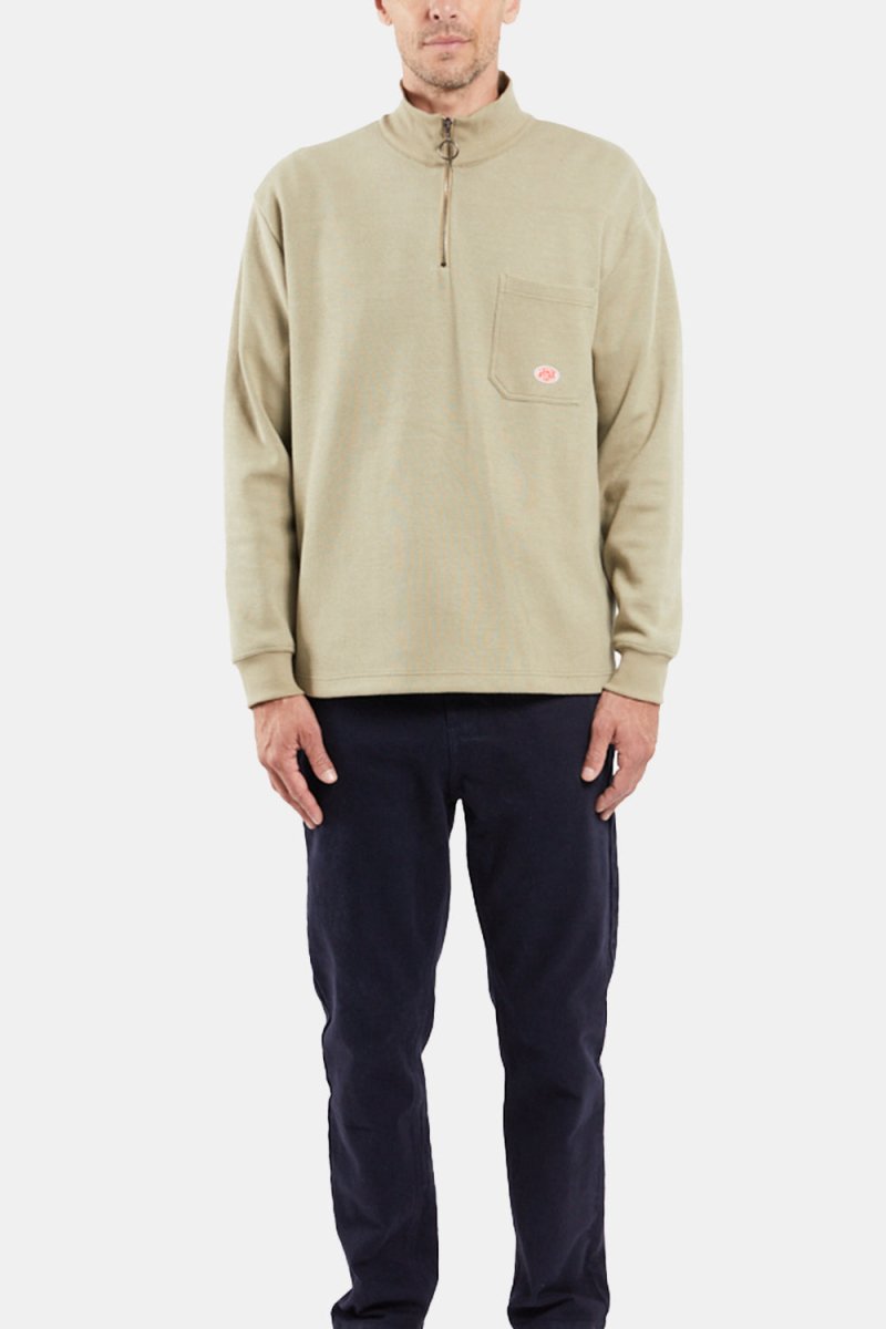 Armor Lux 1/4 Zip Sweat Camionneur Héritage (Argile Green) | Sweaters