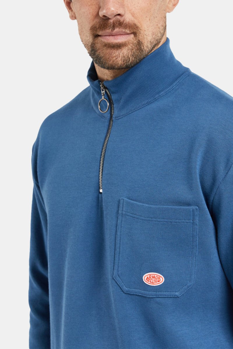 Armor Lux Sweat Camionneur Héritage (Libeccio Blue) | Sweaters