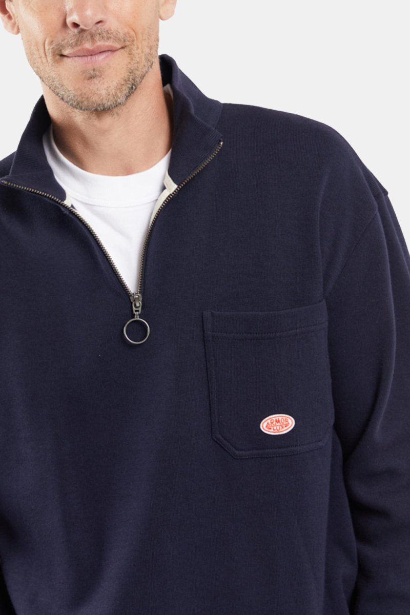 Armor Lux Sweat Camionneur Héritage (Marine Deep Blue) | Sweaters