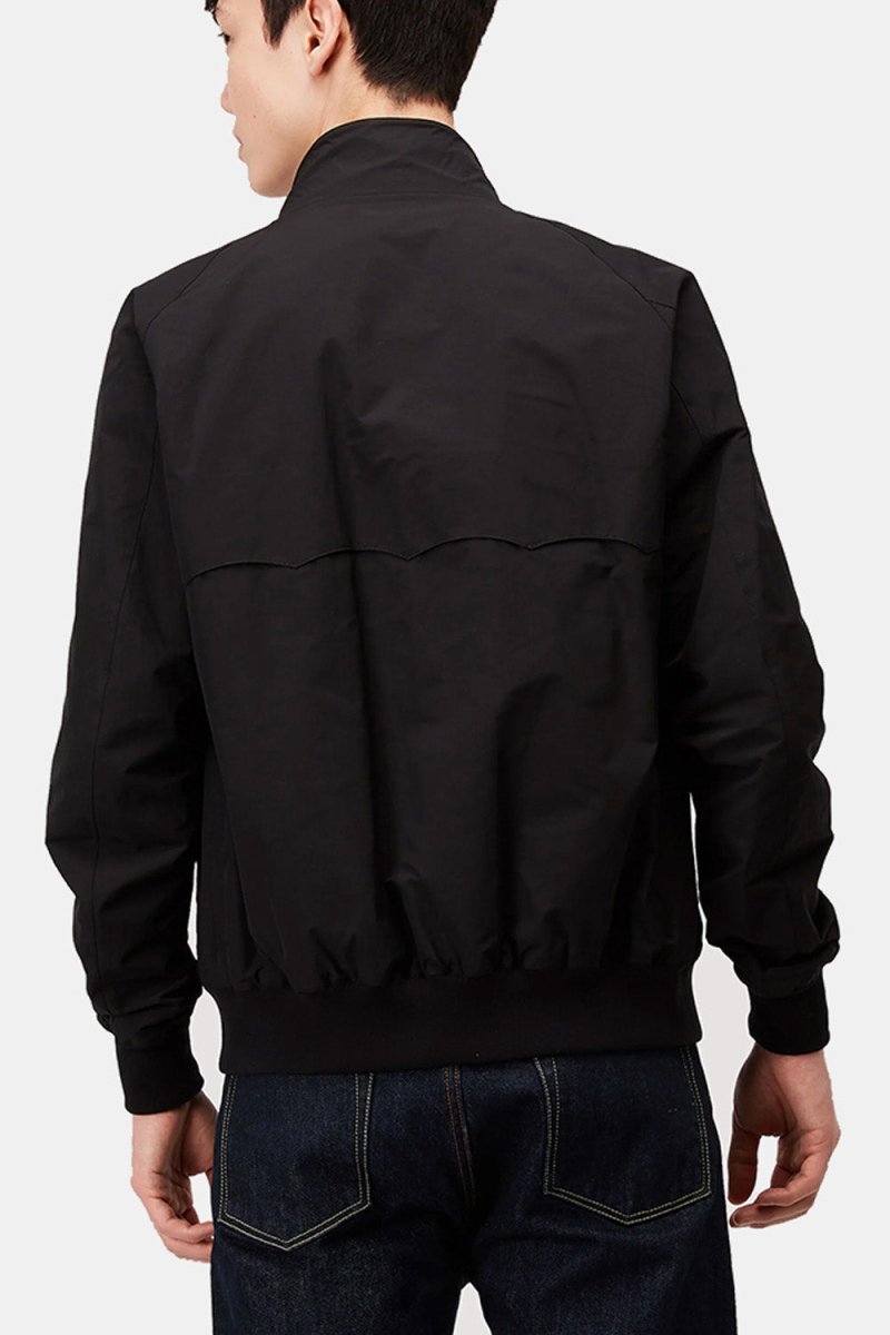 Baracuta G9 Classic Cotton-Blend Harrington Jacket (Black) | Jackets