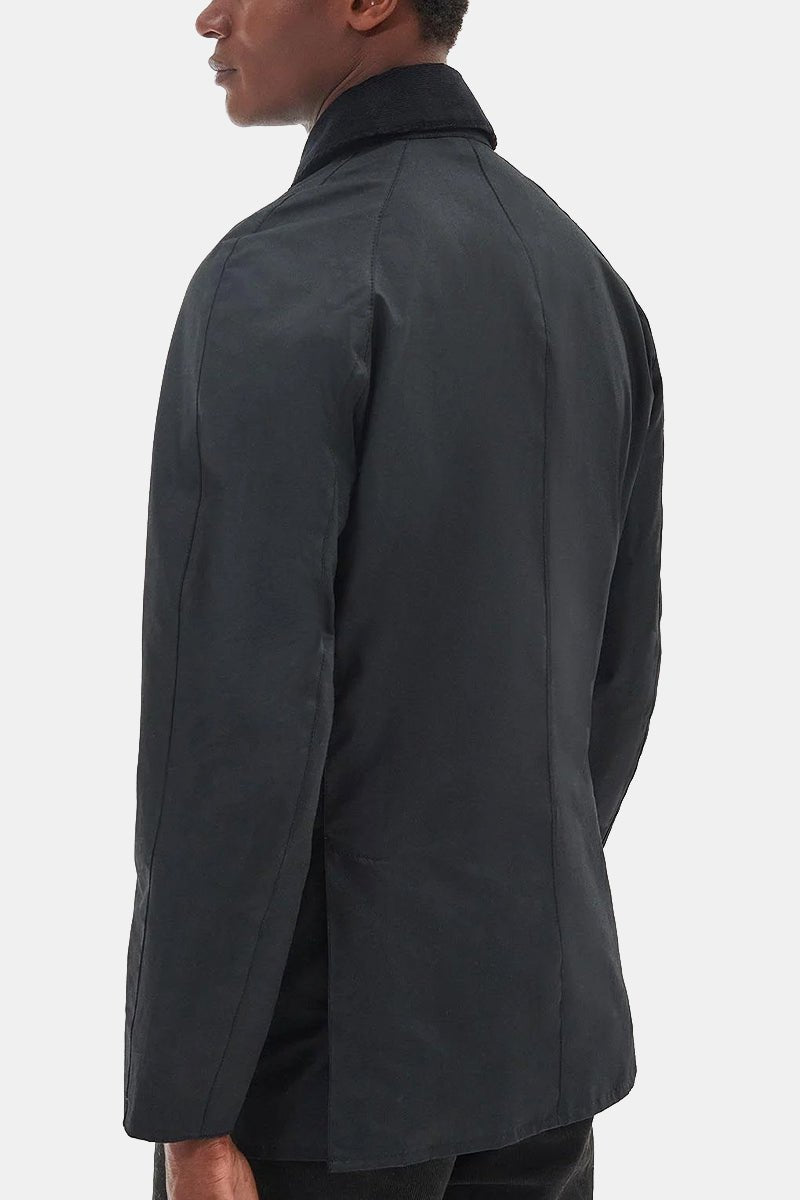 Barbour Ashby Waxed Jacket (Black/Classic) | Jackets