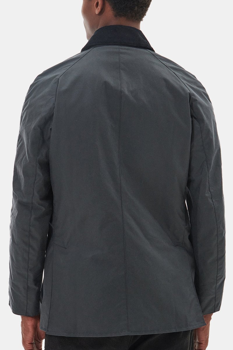 Barbour Ashby Waxed Jacket (Grey/Classic) | Jackets