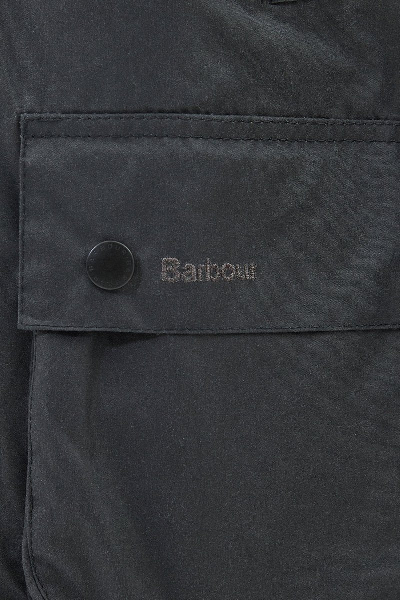Barbour Ashby Waxed Jacket (Grey/Classic) | Jackets