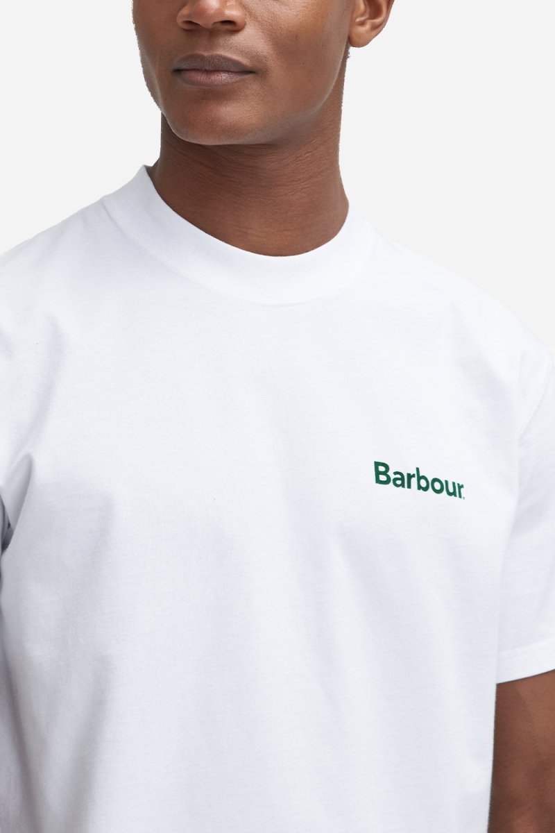 Barbour Bowery OS Graphic T-Shirt (White) | T-Shirts