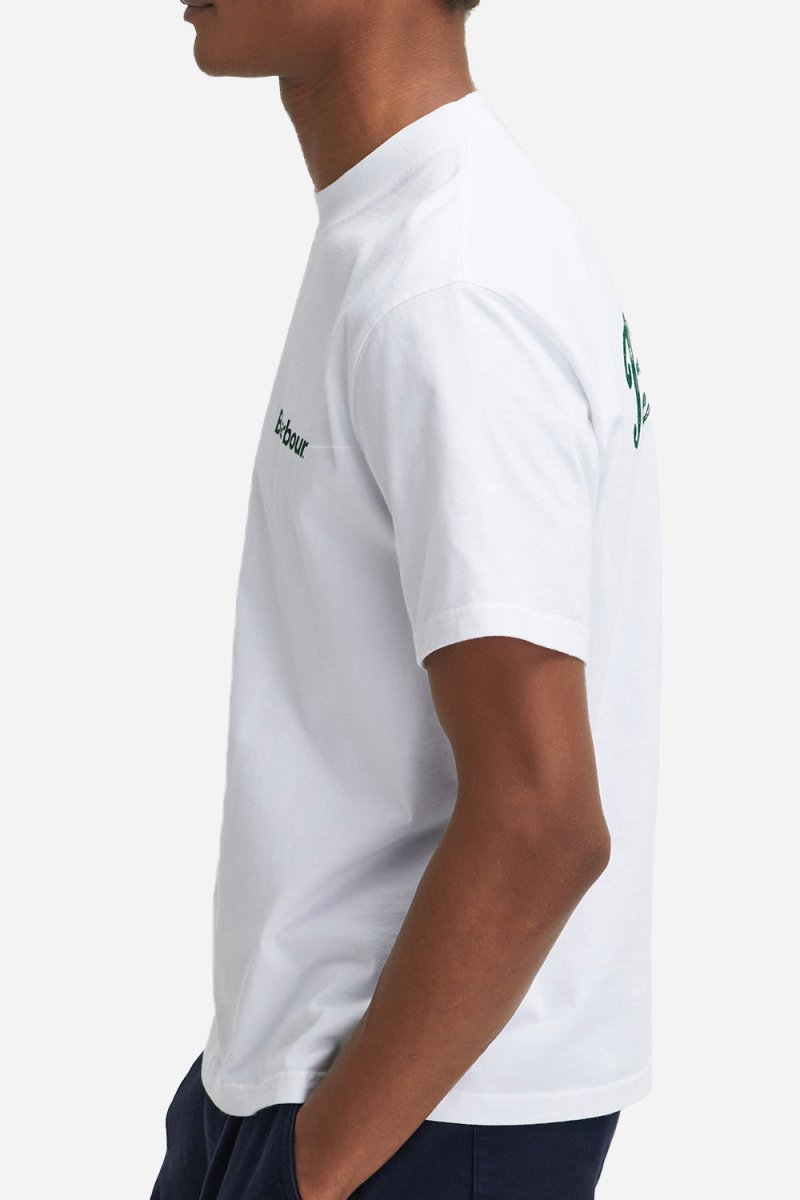 Barbour Bowery OS Graphic T-Shirt (White) | T-Shirts