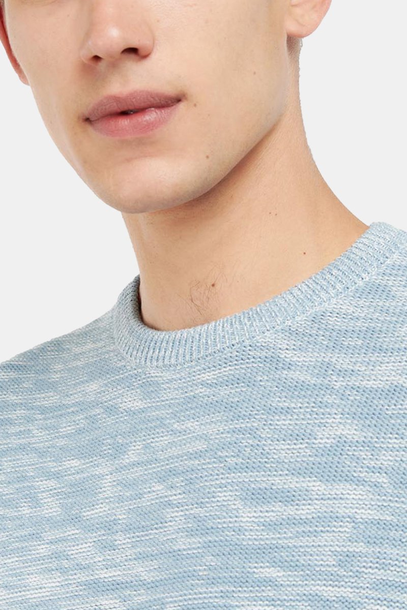 Barbour Brading Crew Sweatshirt (Powder Blue) | Sweaters