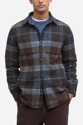 Barbour Chapter Tailored Check Overshirt (Midnight Oak Tartan) | Shirts
