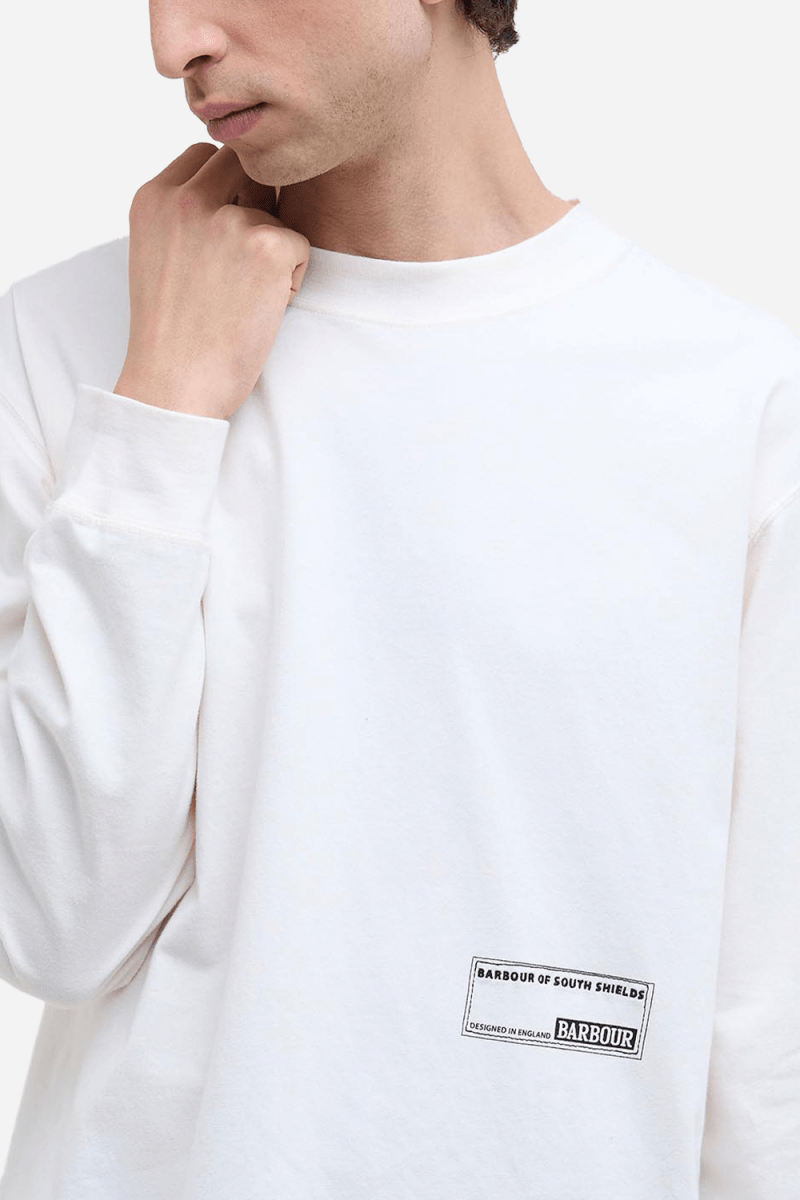 Barbour Hamilton Long Sleeve T-Shirt (White) | T-Shirts