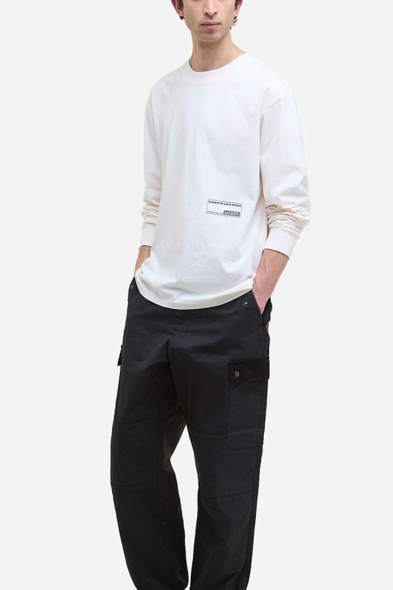 Barbour Hamilton Long Sleeve T-Shirt (White) | T-Shirts
