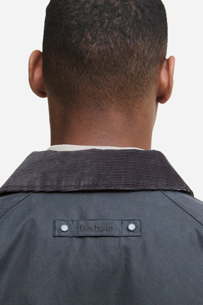 Barbour Lorden Wax Mac (Grey) | Jackets