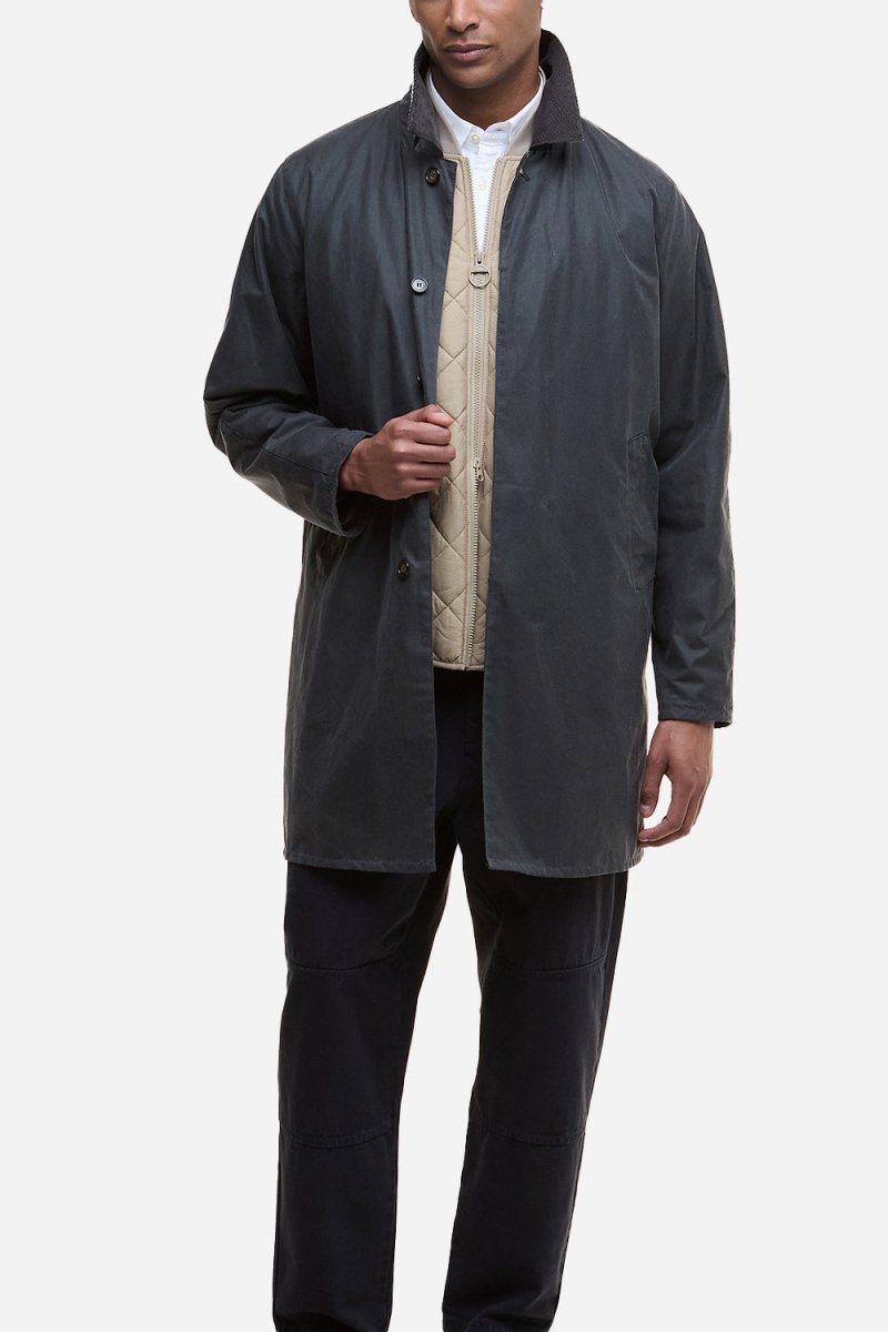 Barbour Lorden Wax Mac (Grey) | Jackets