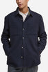 Barbour Marlow Tailored Wool Blend Overshirt (Navy Marl) | Shirts