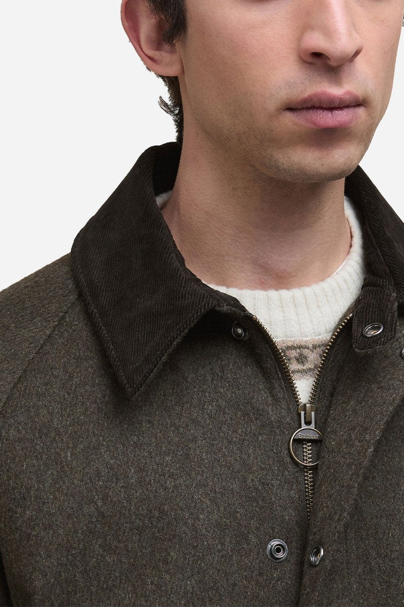 Barbour Modified Bedale Wool Jacket (Olive) | Jackets