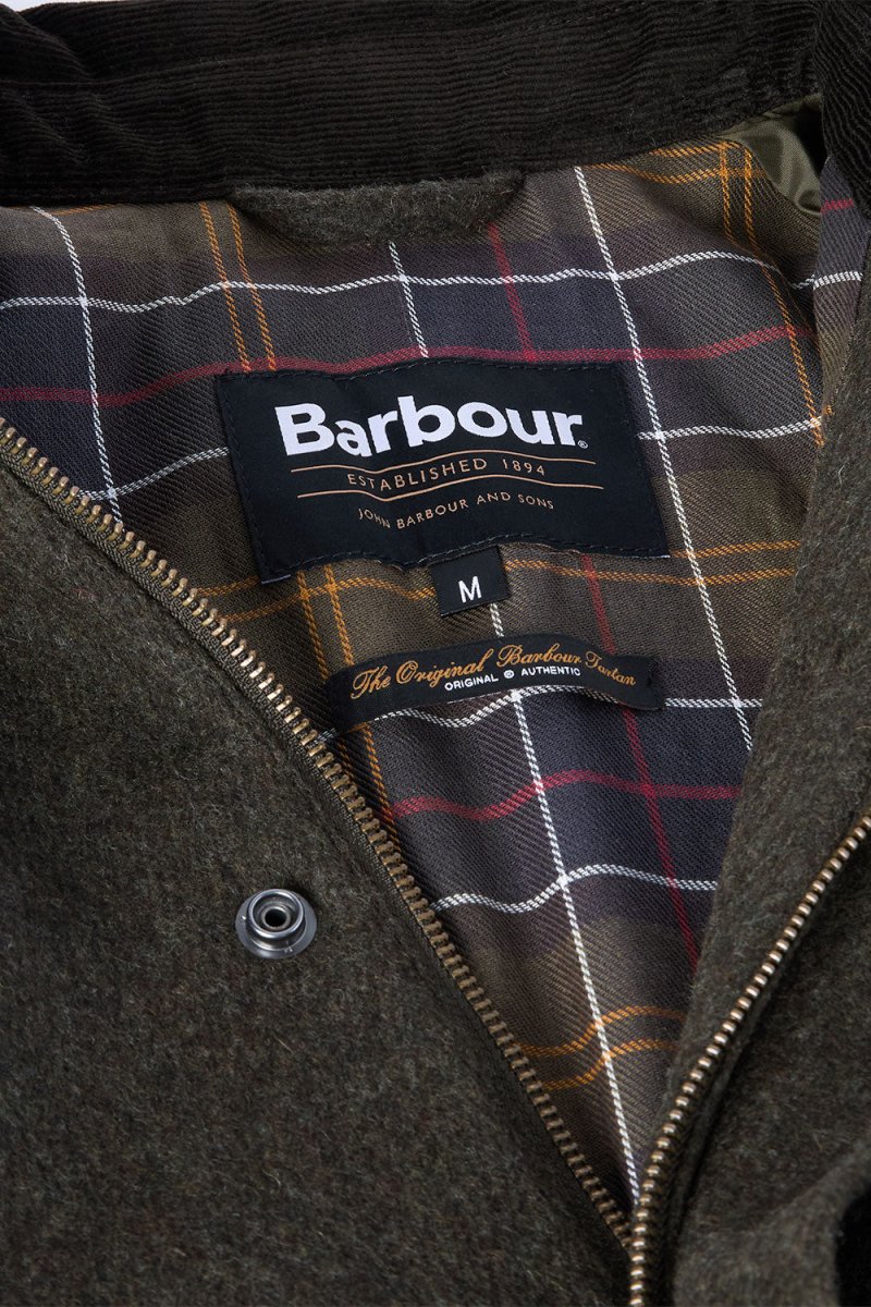 Barbour Modified Bedale Wool Jacket (Olive) | Jackets