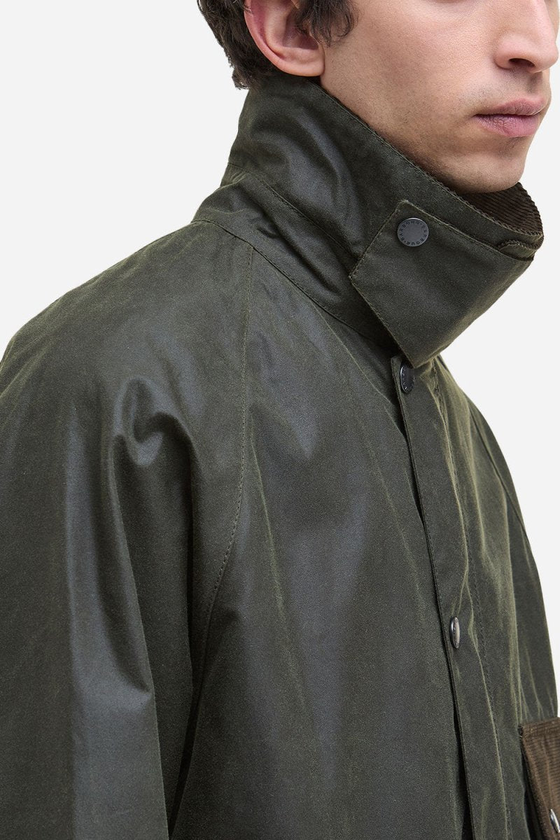 Barbour Modified Solway Wax Jacket (Olive) | Jackets