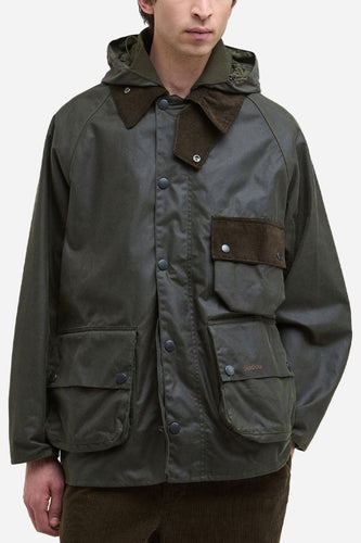 Barbour Modified Solway Wax Jacket (Olive) | Jackets