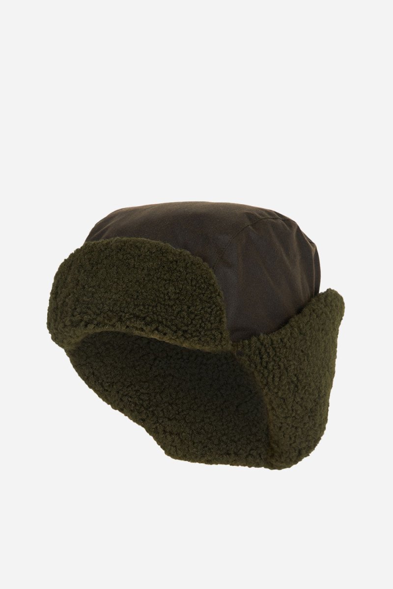 Barbour Morar Wax Trapper Hat (Olive) | Hats
