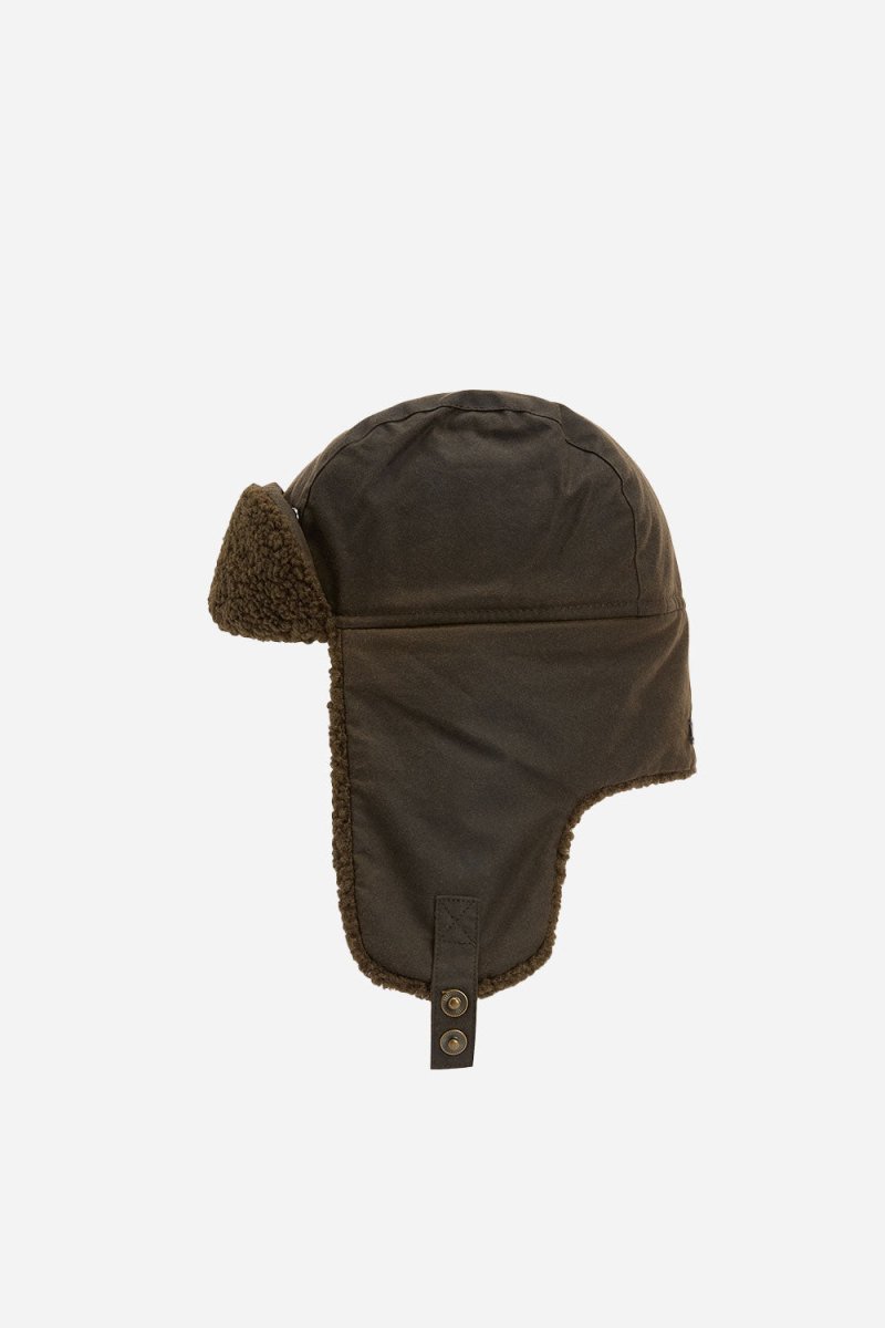 Barbour Morar Wax Trapper Hat (Olive) | Hats