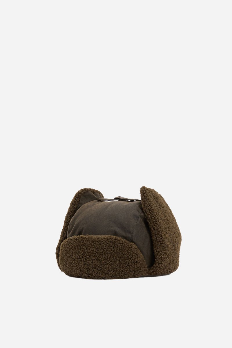 Barbour Morar Wax Trapper Hat (Olive) | Hats