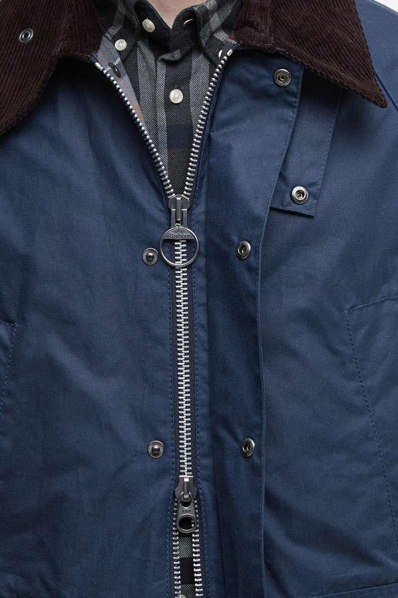 Barbour OS Bedale Wax Jacket (Washed Cobalt) | Jackets
