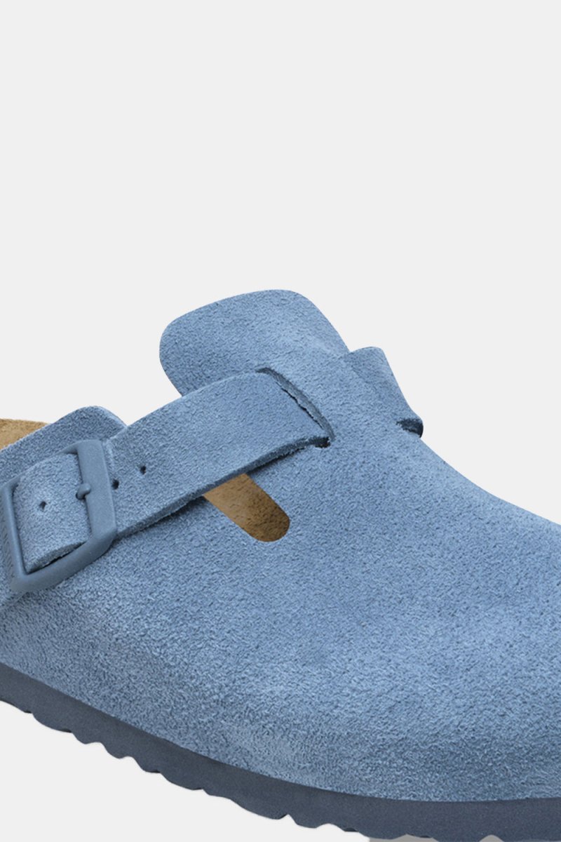 Birkenstock Boston BS Suede Leather (Elemental Blue) | Sandals