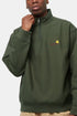 Carhartt Half Zip American Script Sweatshirt (Plant Green) | Sweaters