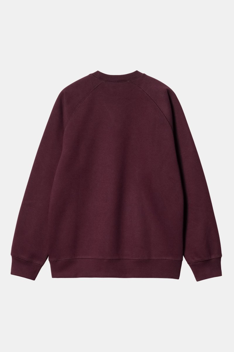Carhartt WIP Chase Sweatshirt (Amarone/Gold) | Sweaters
