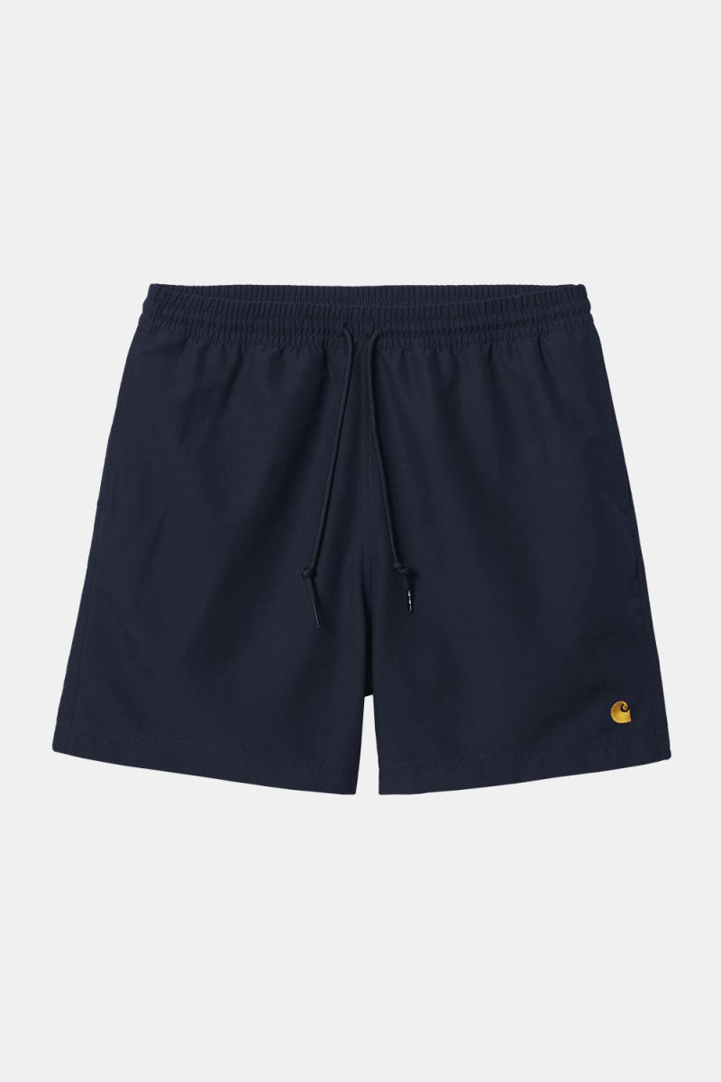Carhartt WIP Chase Swim Trunks (Dark Navy/Gold) | Shorts