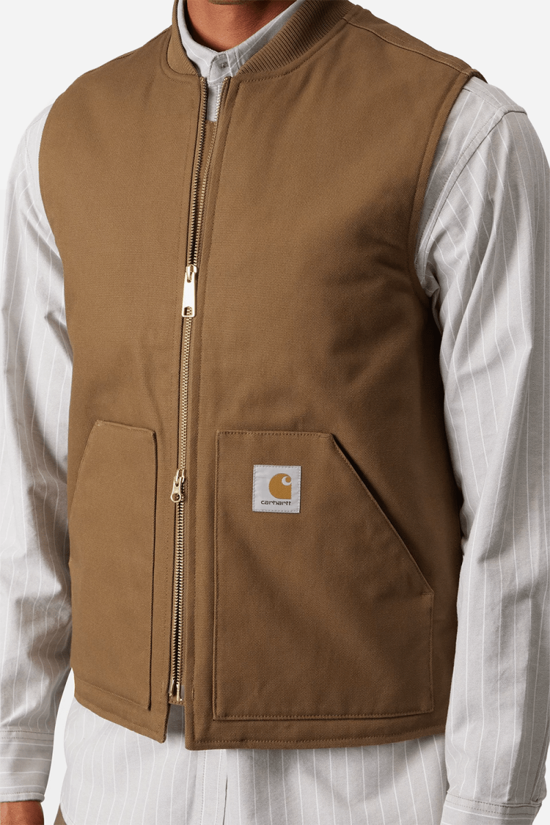 Carhartt WIP Classic Vest (Hamilton Brown/Rigid) | Jackets